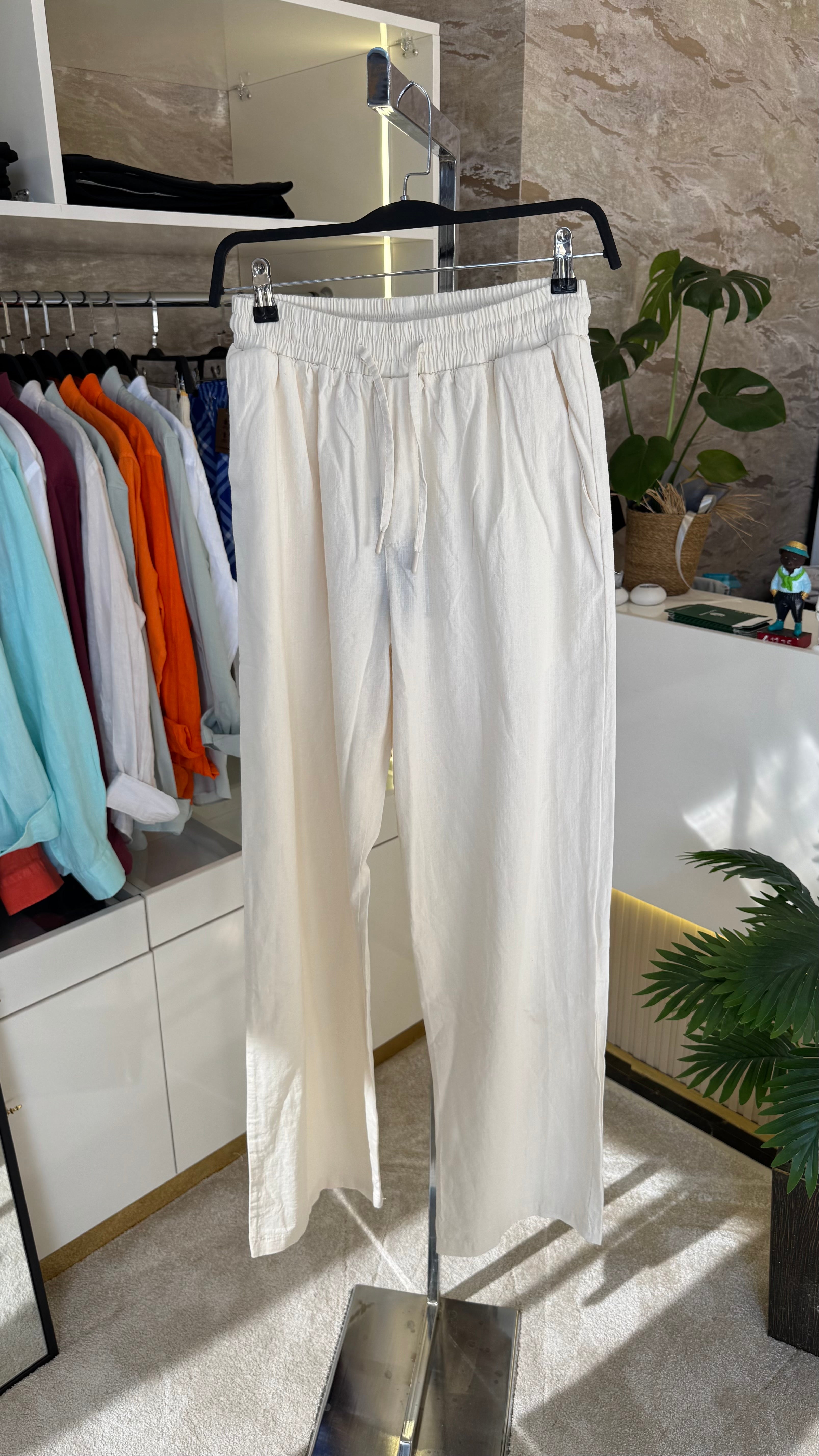Keten Pantalon - Krem