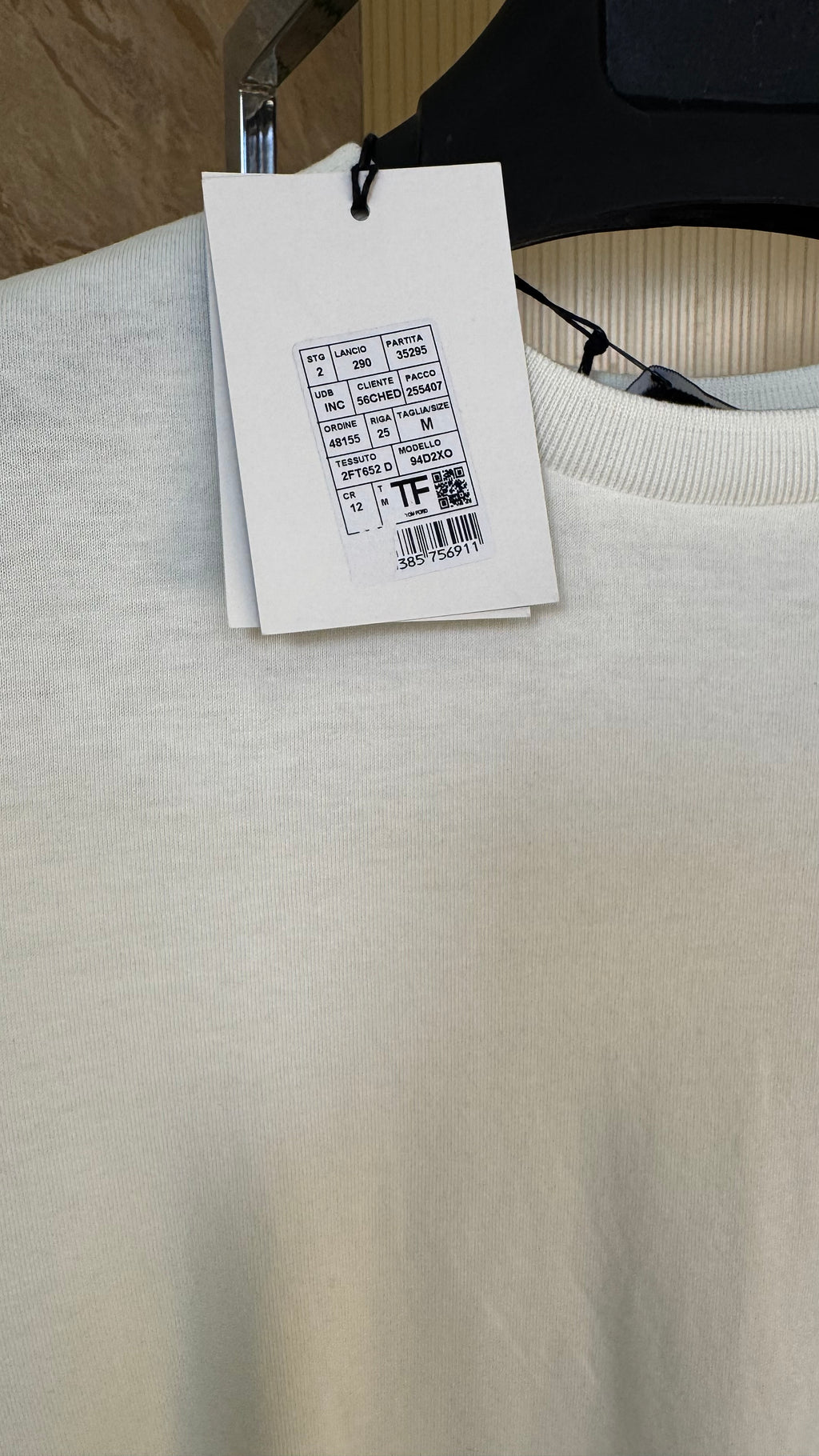 Tom Ford Triko T-Shirt - Beyaz