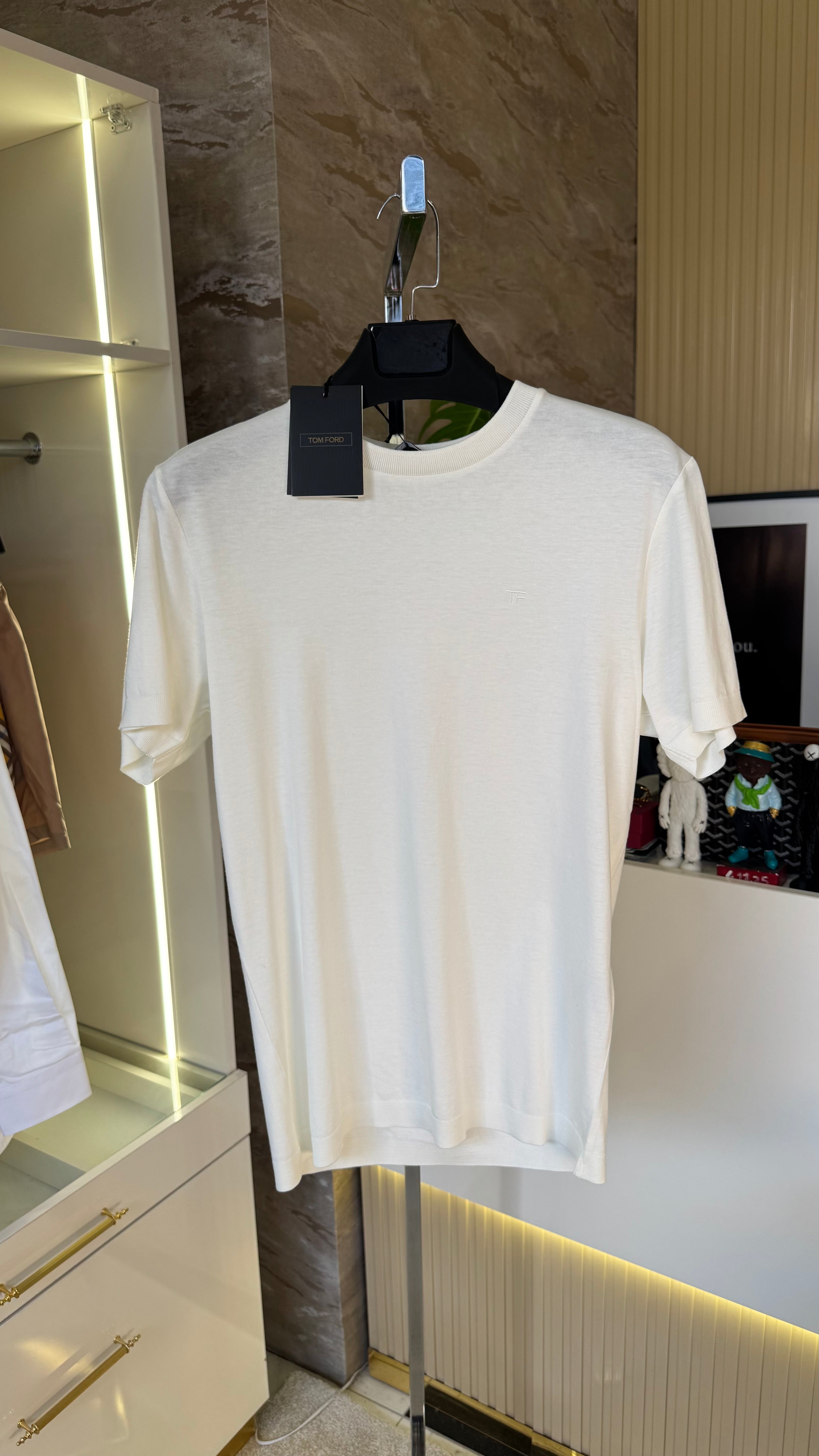 Tom Ford Triko T-Shirt - Beyaz