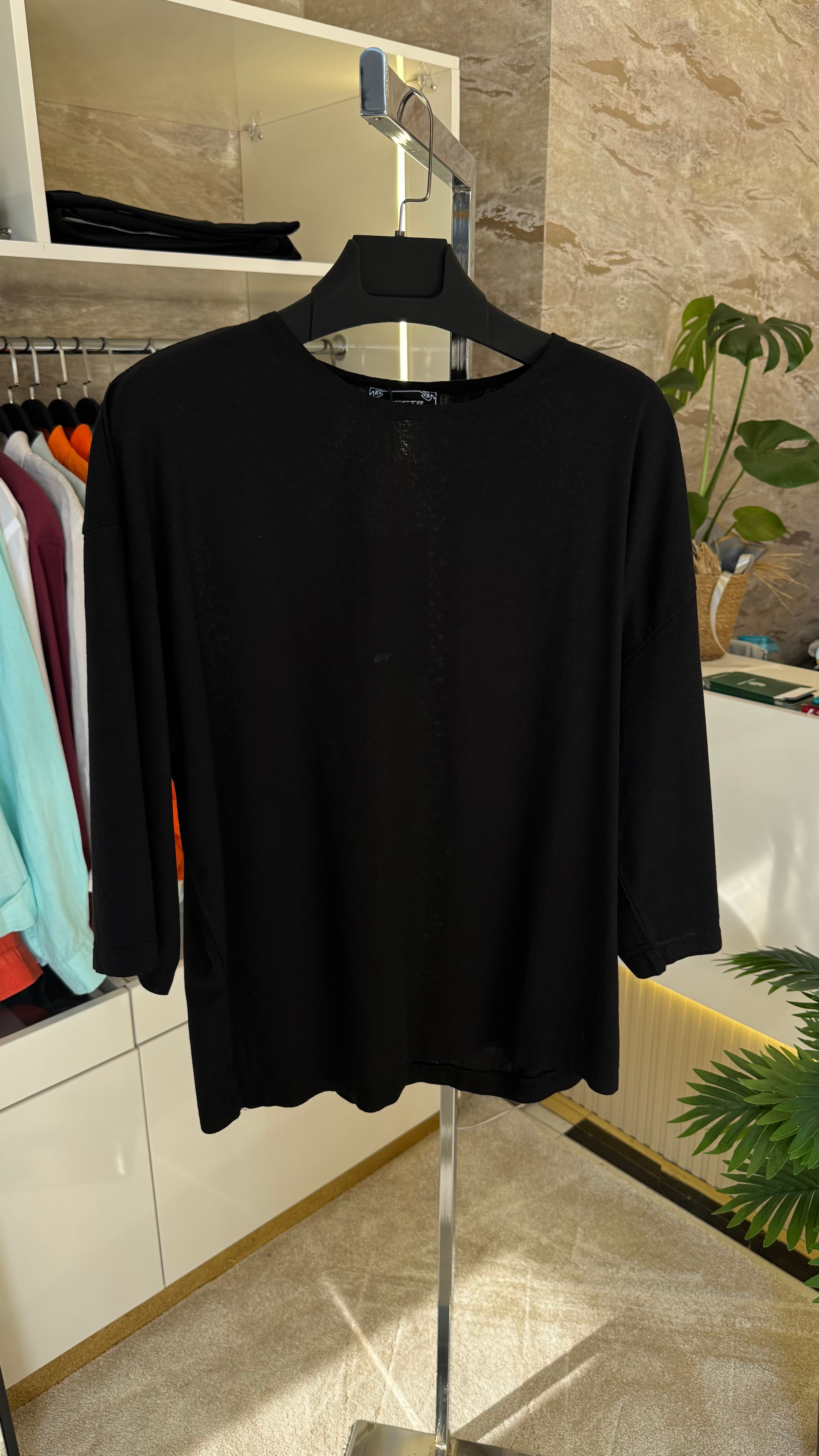 Yarasa Kol Keten T-Shirt