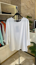 Yarasa Kol Keten T-Shirt