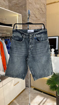 Regular Denim Şort - Mavi